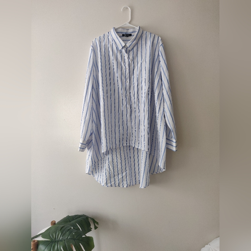 High Low Button Down